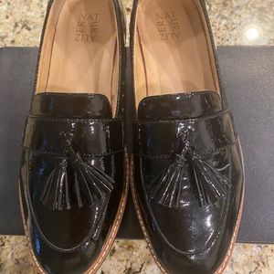 Naturalized, August Tassel, Black Patent Leather, Size 10, Womens
